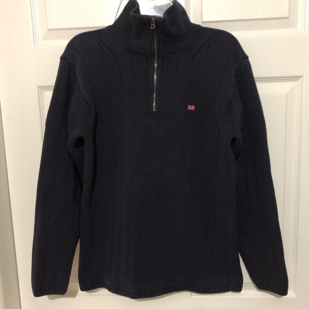 POLO JEANS CO.Ralph Lauren Men’s 1/4 Zip Sweater L